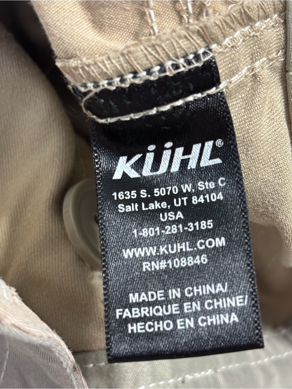 KÜHL Renegade Cargo Shorts Men’s 36 Khaki Stretch Hiking Outdoor Utility - Picture 4 of 15